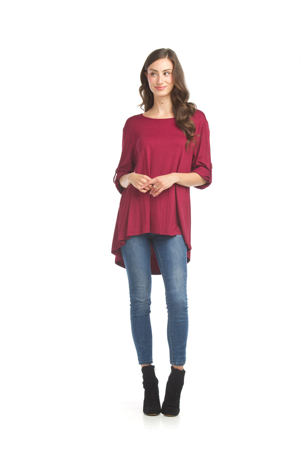 Bamboo Stretch High Low Top
