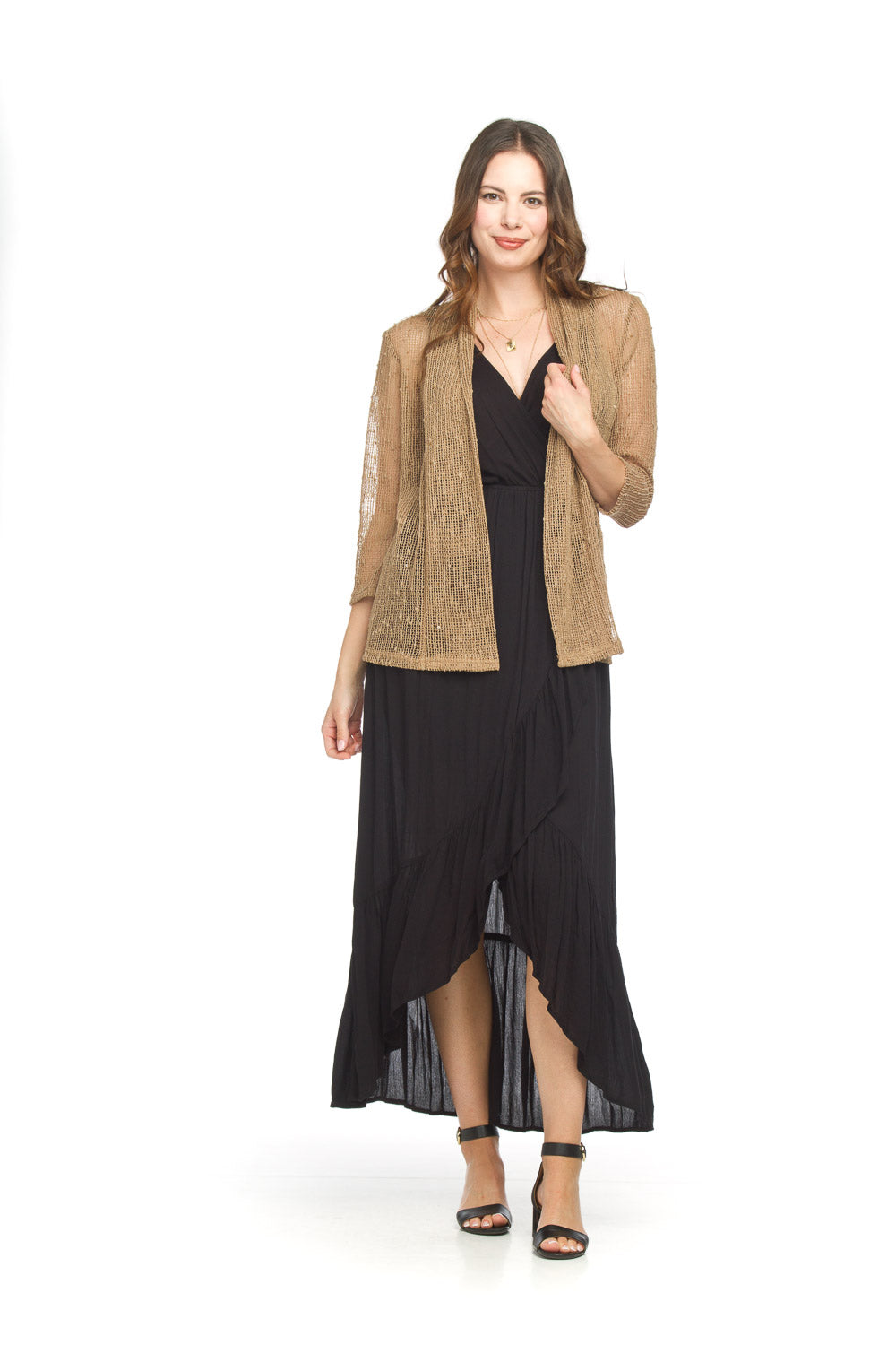 Mesh Coverup Sequin Details