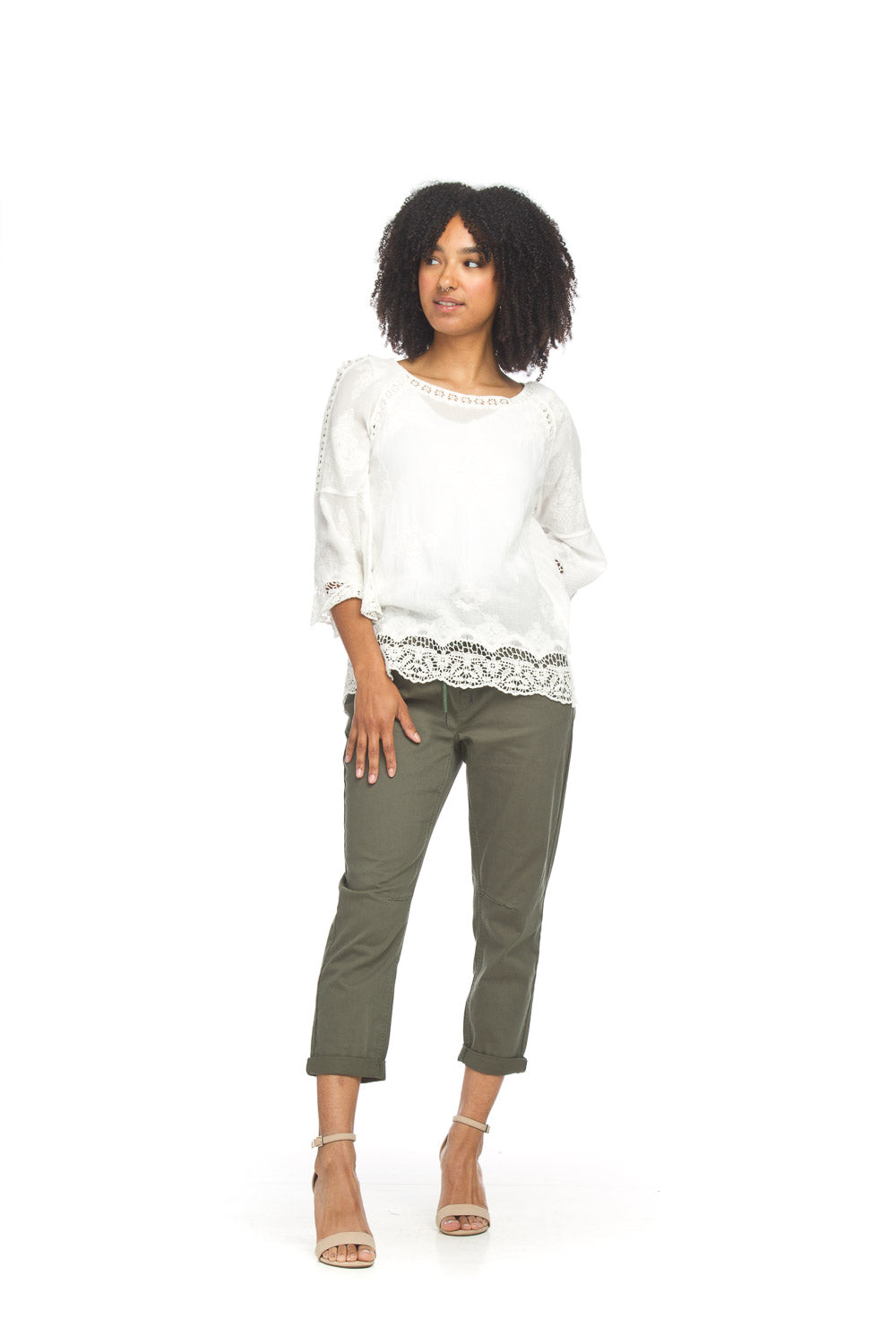 CROPPED LACE PULLOVER CROCHET
