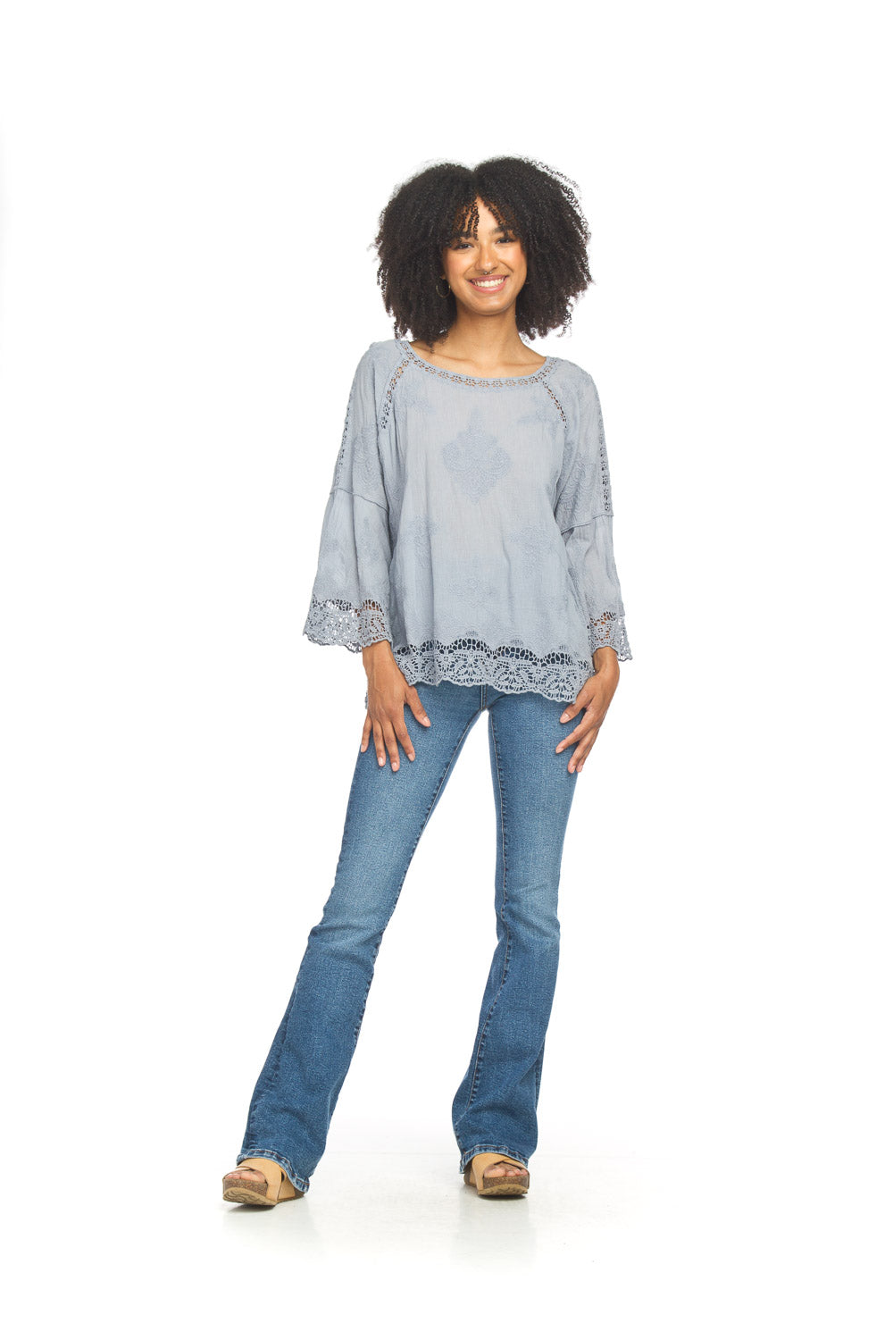 CROPPED LACE PULLOVER CROCHET
