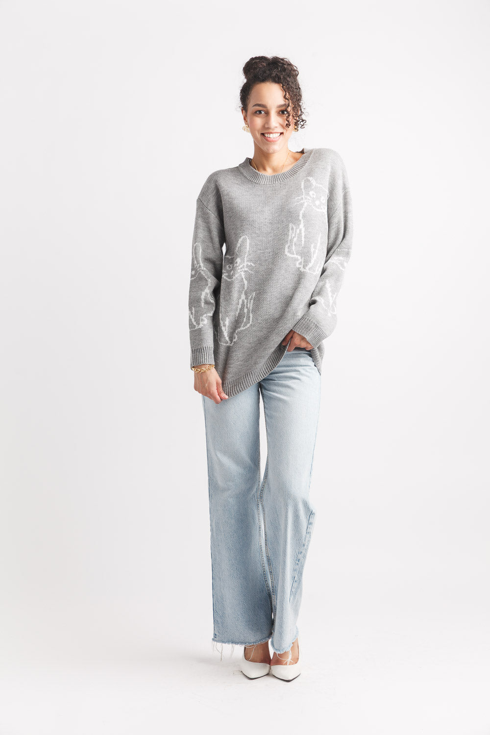 Cat Pattern Sweater