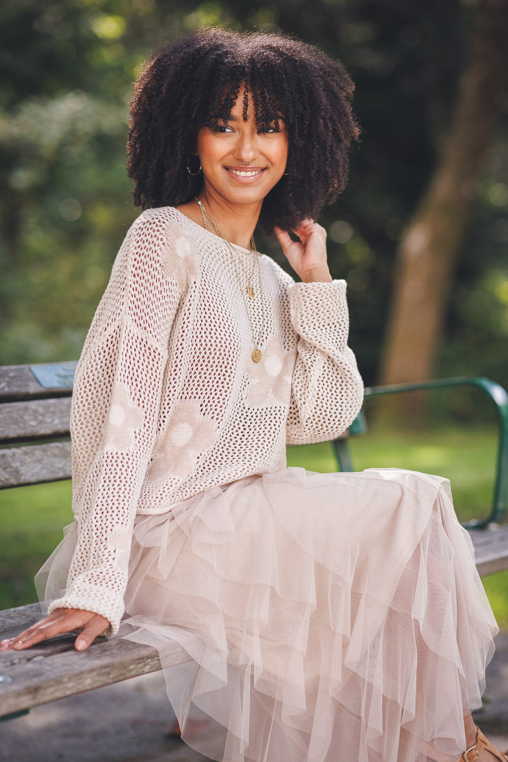 Daysi Open Knit Sweater – Papillon Canada - Main Image