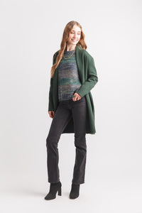 Lapel Coatigan wit pockets