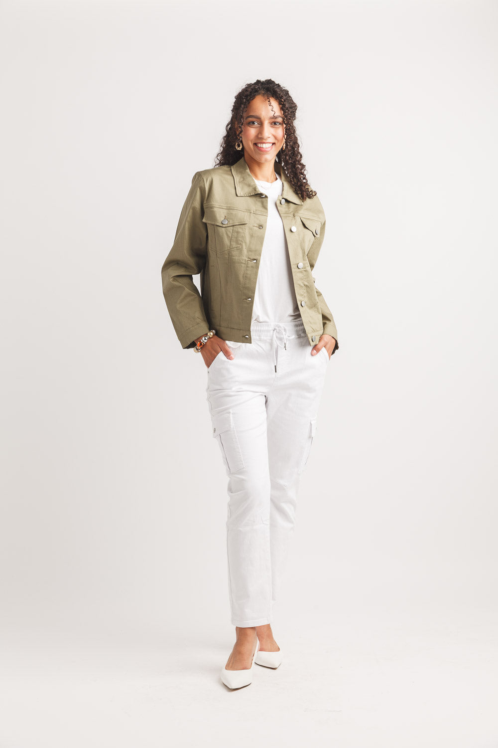 Denim Stretch Jacket - JT - 14778