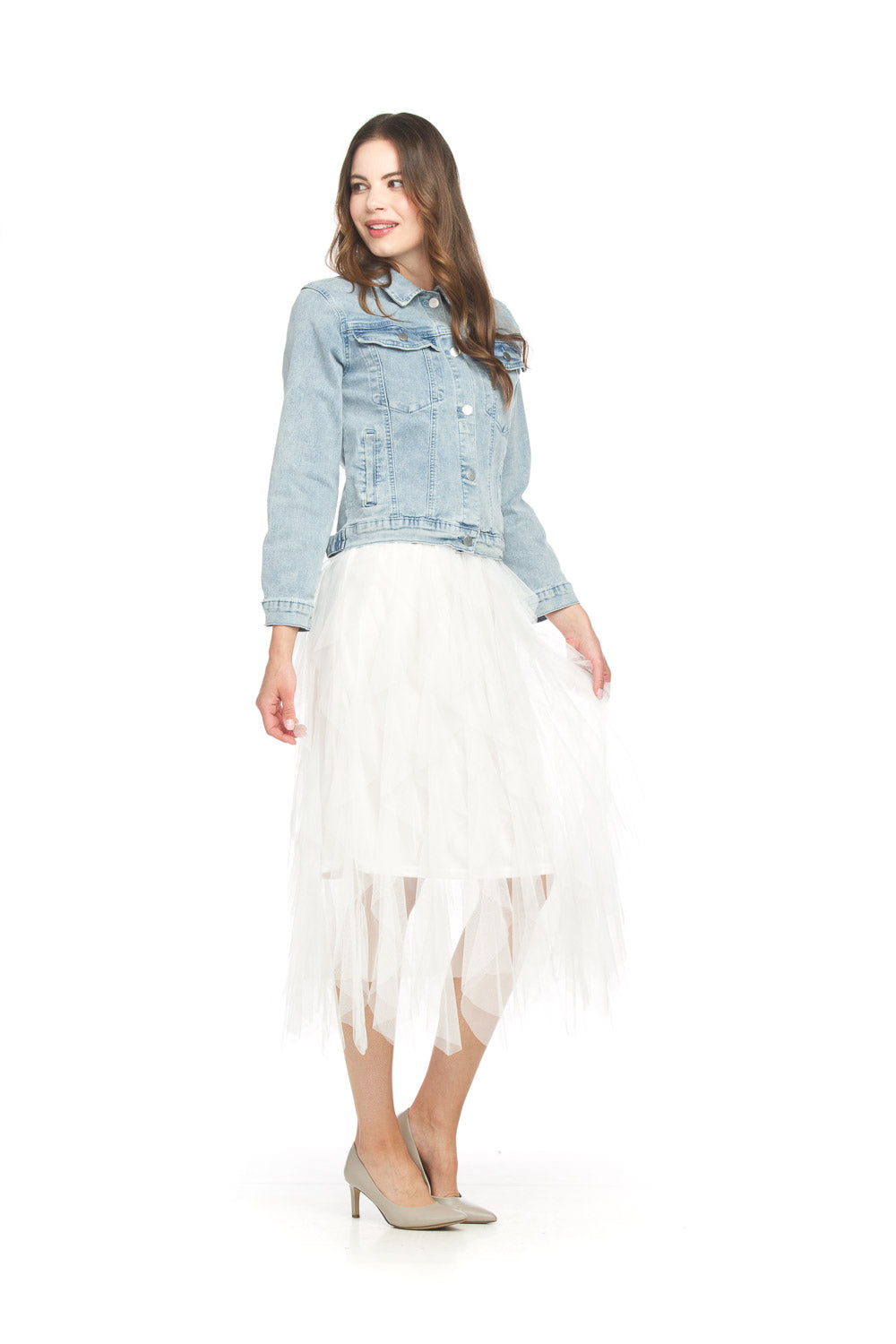 Classic Blue Stretch Denim Jacket