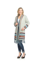 Load image into Gallery viewer, JT-15729 - Beige - Global Knit Coatigan with Tassels
