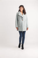 Boucle Lapel Coat With Pockets