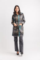 Knitted Plaid Jacket