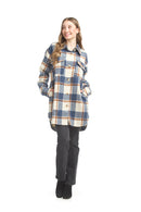 Plaid Shacket with pockets