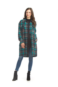 Plaid Shacket with pockets