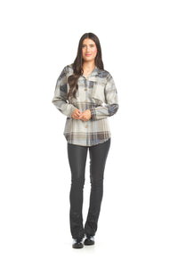 Plaid Shacket with pockets