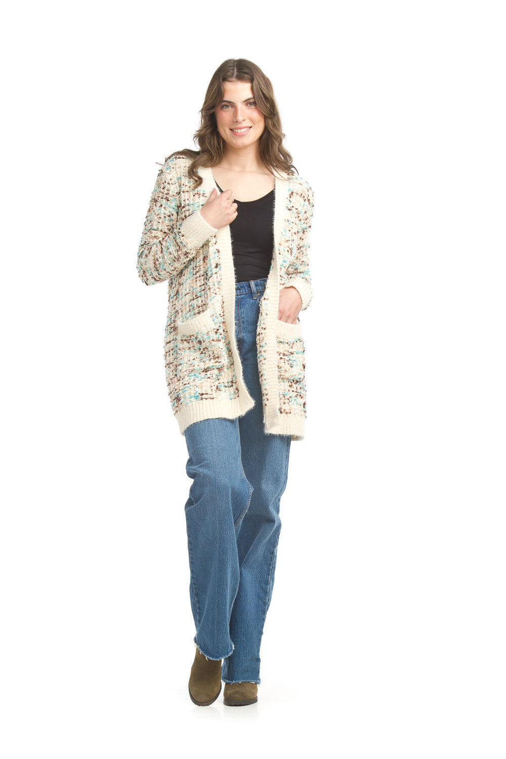 Popcorn Cardigan with pockets