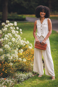 Linen Blend Vest