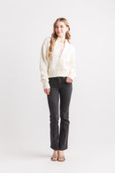 Full Zip Rib Detail Jacket