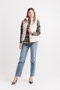 Short Hooded Puffer Vest