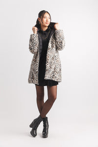 Reversible Faux Fur Puffer Jacket