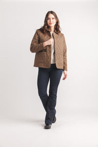 Barn Coat With Corduroy Collar And Pockets