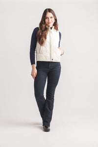 Quilted Zip Vest With Pockets