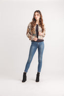 Patch Print Denim Jacket