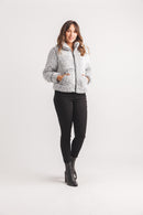 Faux Fur Zip Jacket With Pockets