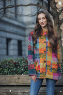 Plaid Collared Jacket With Patch Pockets