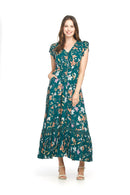 Floral Button Front Maxi Dress