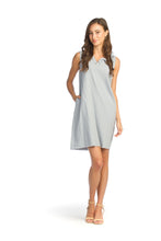 Load image into Gallery viewer, PD-14579 - SLEEVLESS COTTON DRESS WITH RAW EDGE AND POCKETS
