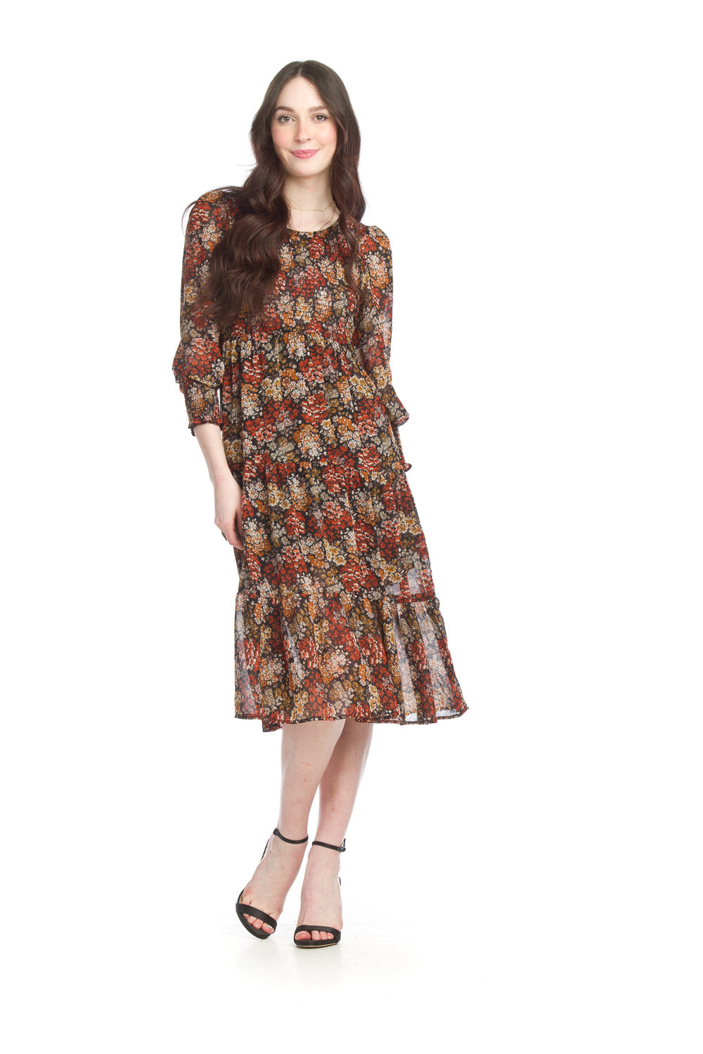 Floral Georgette Print  Maxi Dress