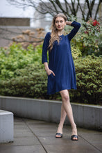 Load image into Gallery viewer, PD-15538 ALINE BAMBOO KNIT DRESS WITH POCKETS
