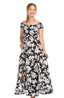 Floral Smocked Ots Maxi Dress.