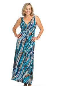 Marble Print Maxi Dress