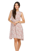 Ditsy Floral Aline Stretch Dress with Pockets.