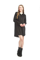 Fake Suede Shirt Dress