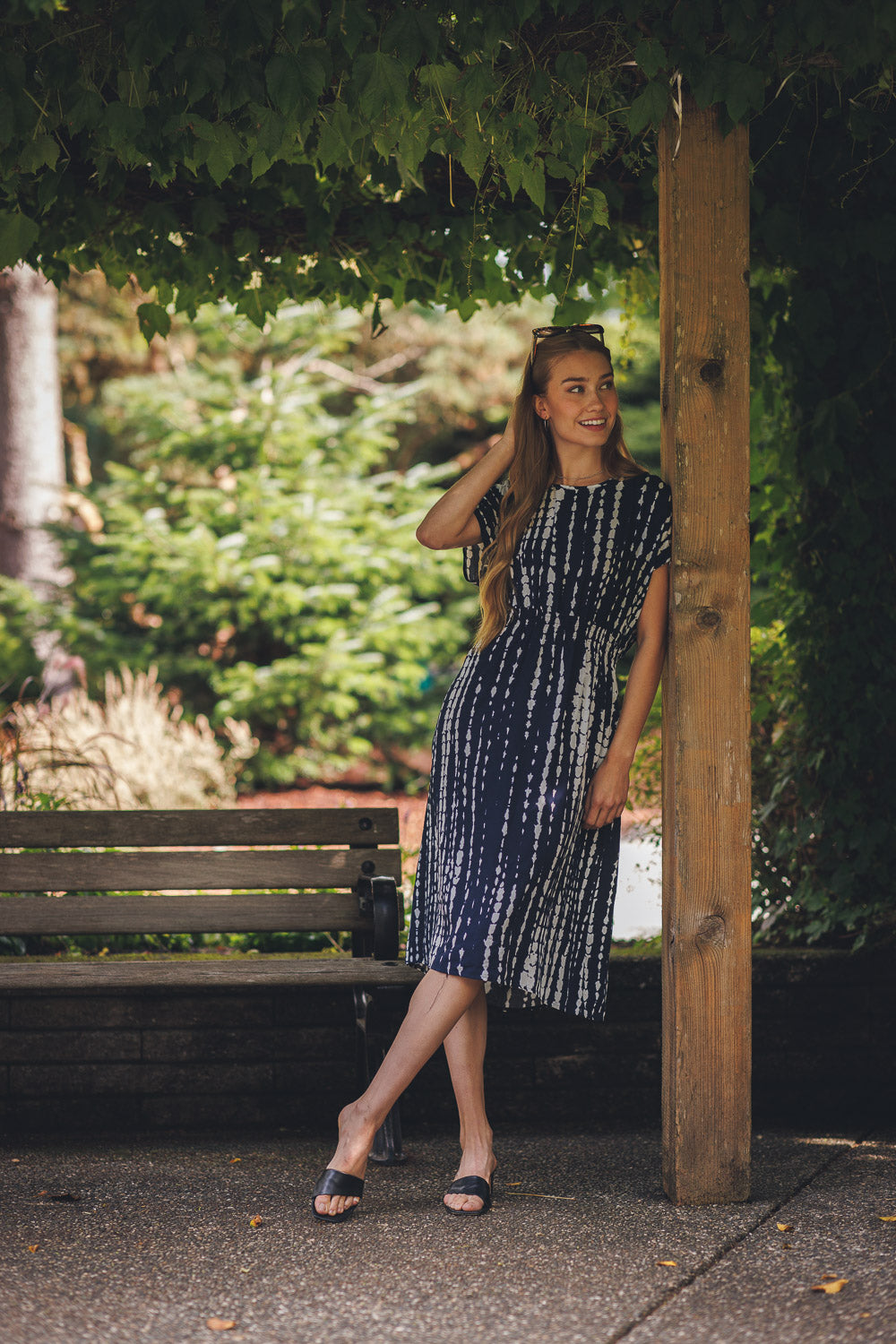 Short Sleeve Striped Dress