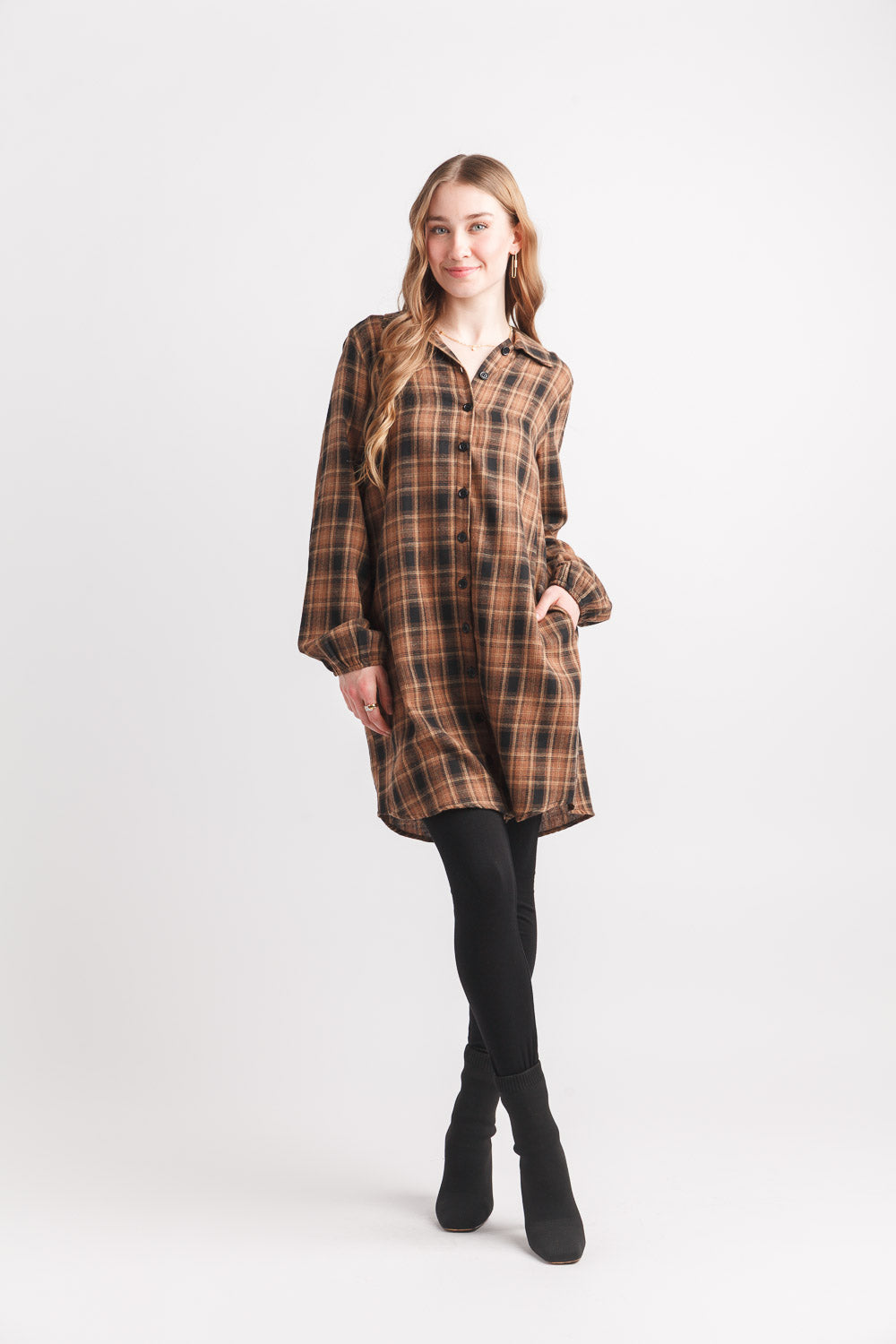 Plaid Collared Shirt