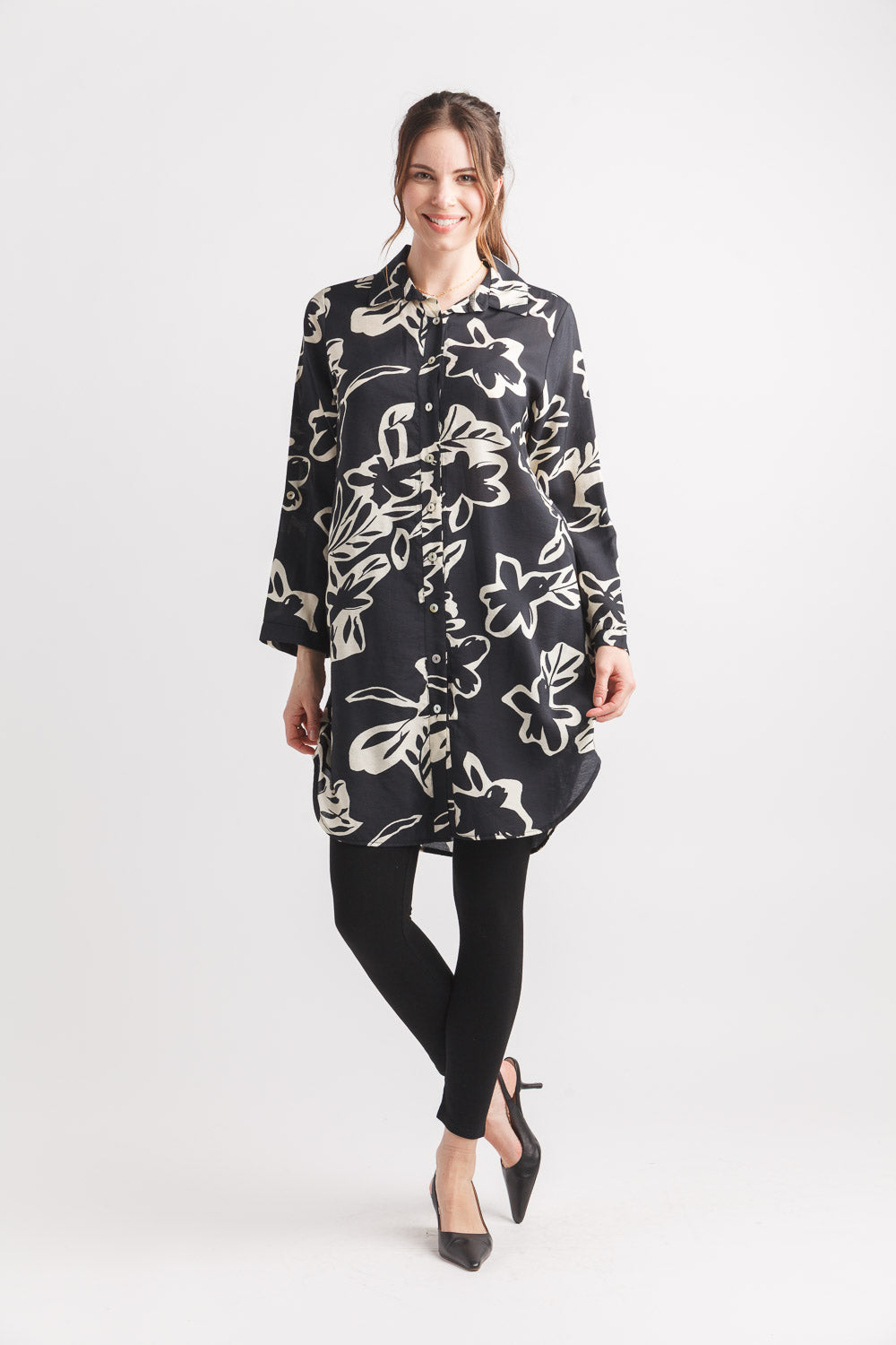 Floral Shirt Dress