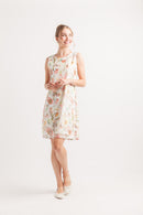 Floral Lace Shift Dress with Back Zip