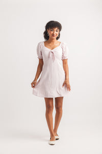 V Neck Midi Dress with Pockets and Smocked Waist Off the Shoulder