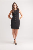 Knit Button Front Dress