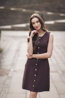 Knit Button Front Dress