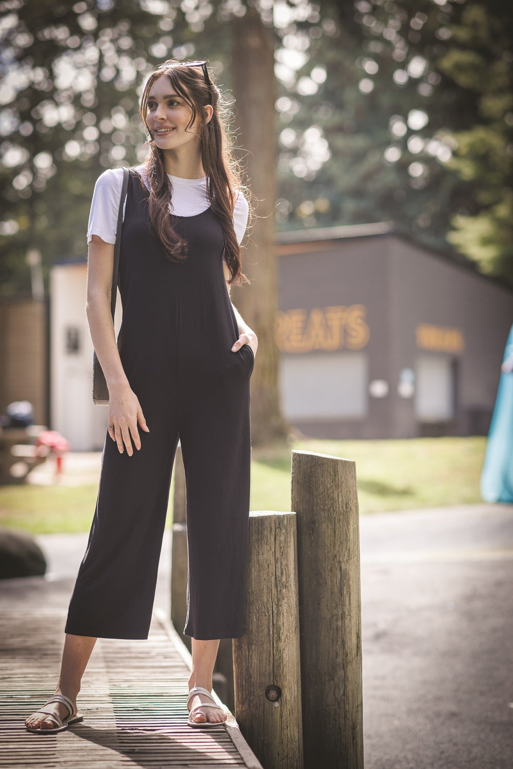 Stretch Bamboo Jumpsuit With Pockets