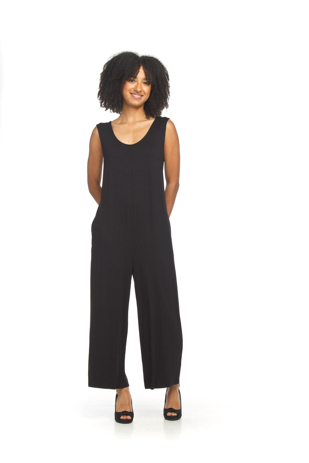 Stretch Bamboo Jumpsuit With Pockets