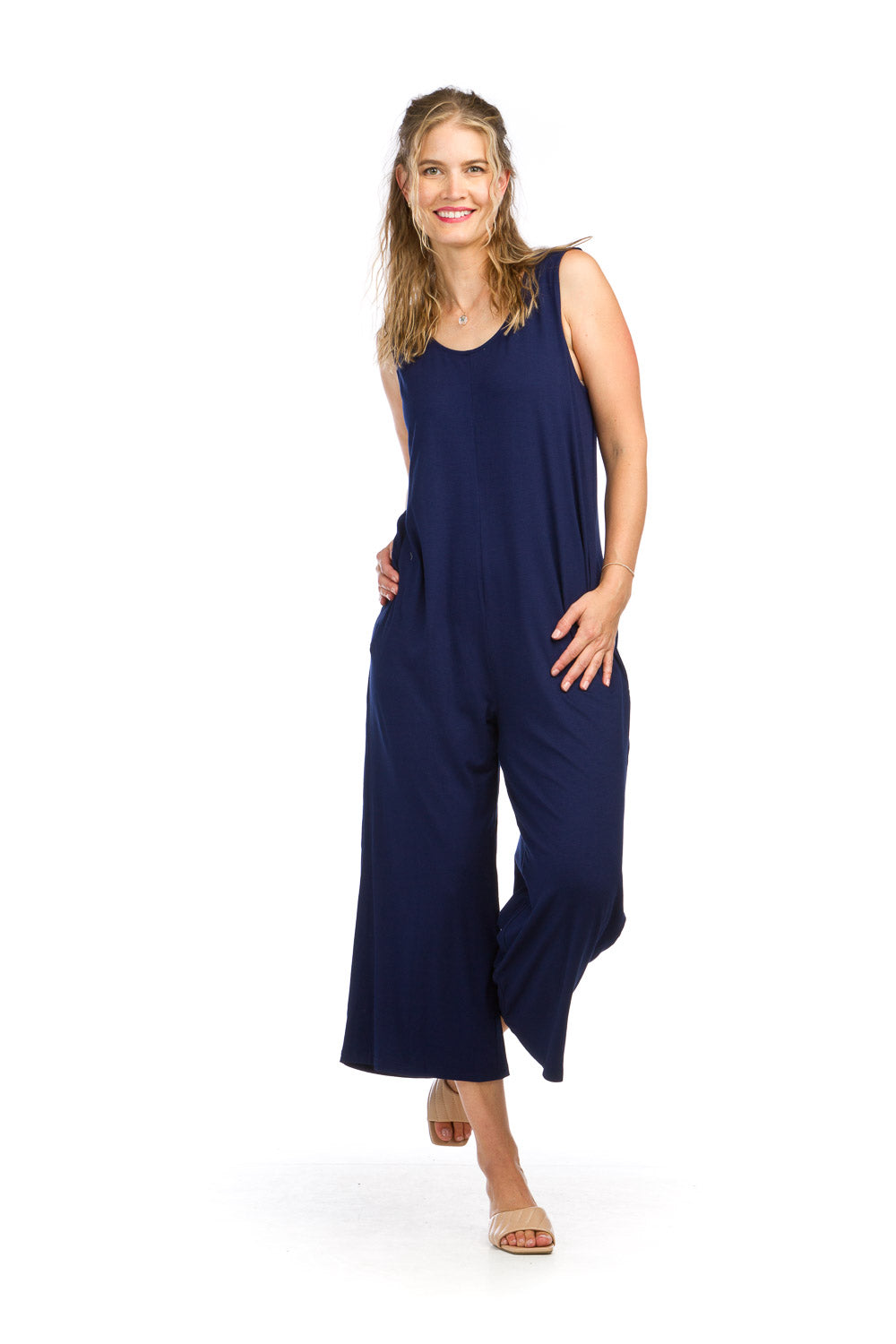 Stretch Bamboo Jumpsuit With Pockets