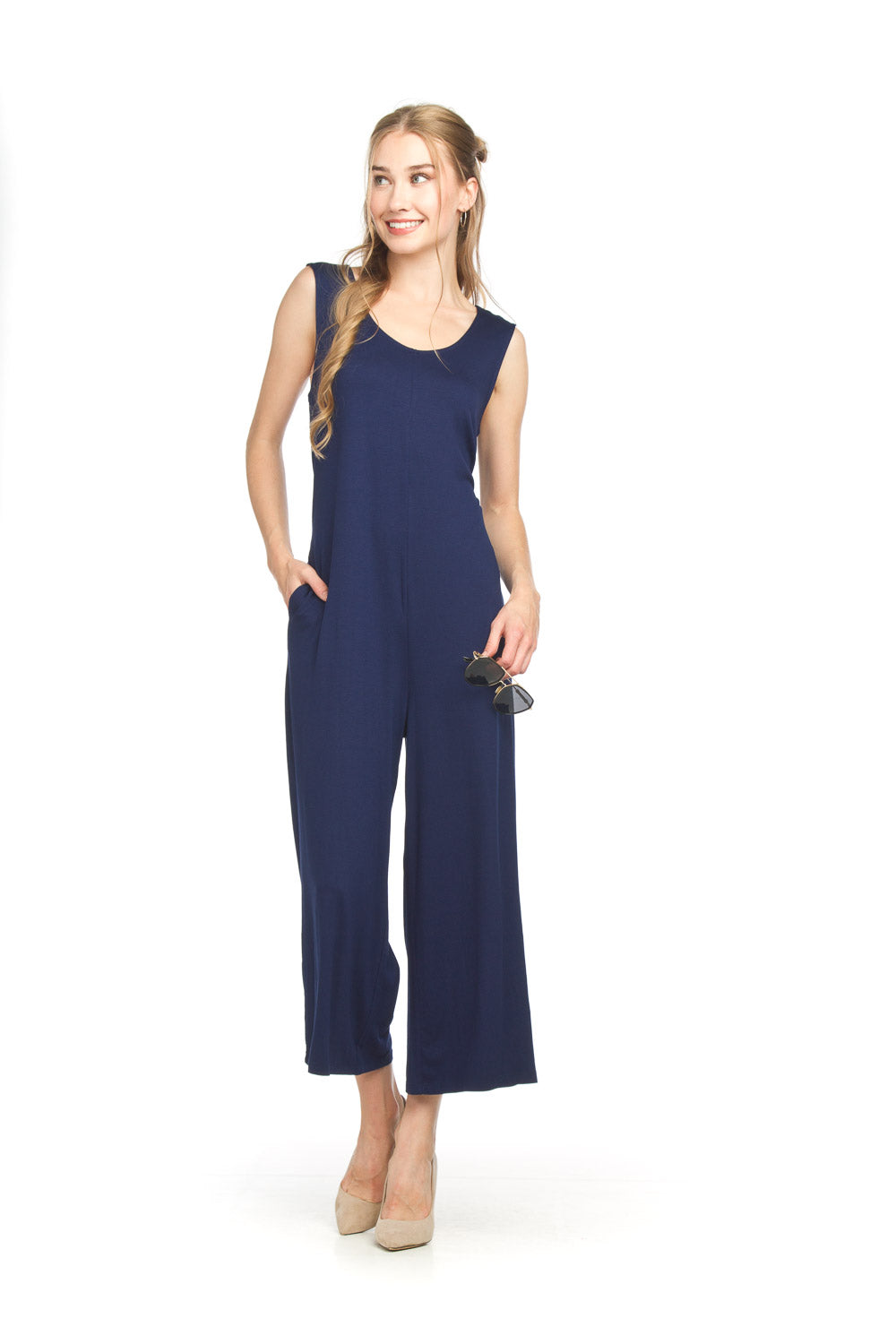 Stretch Bamboo Jumpsuit With Pockets