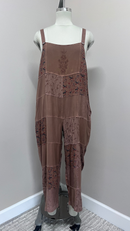 Embroidered Work Overalls