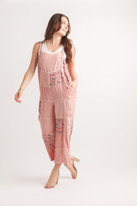 Embroidered Work Overalls