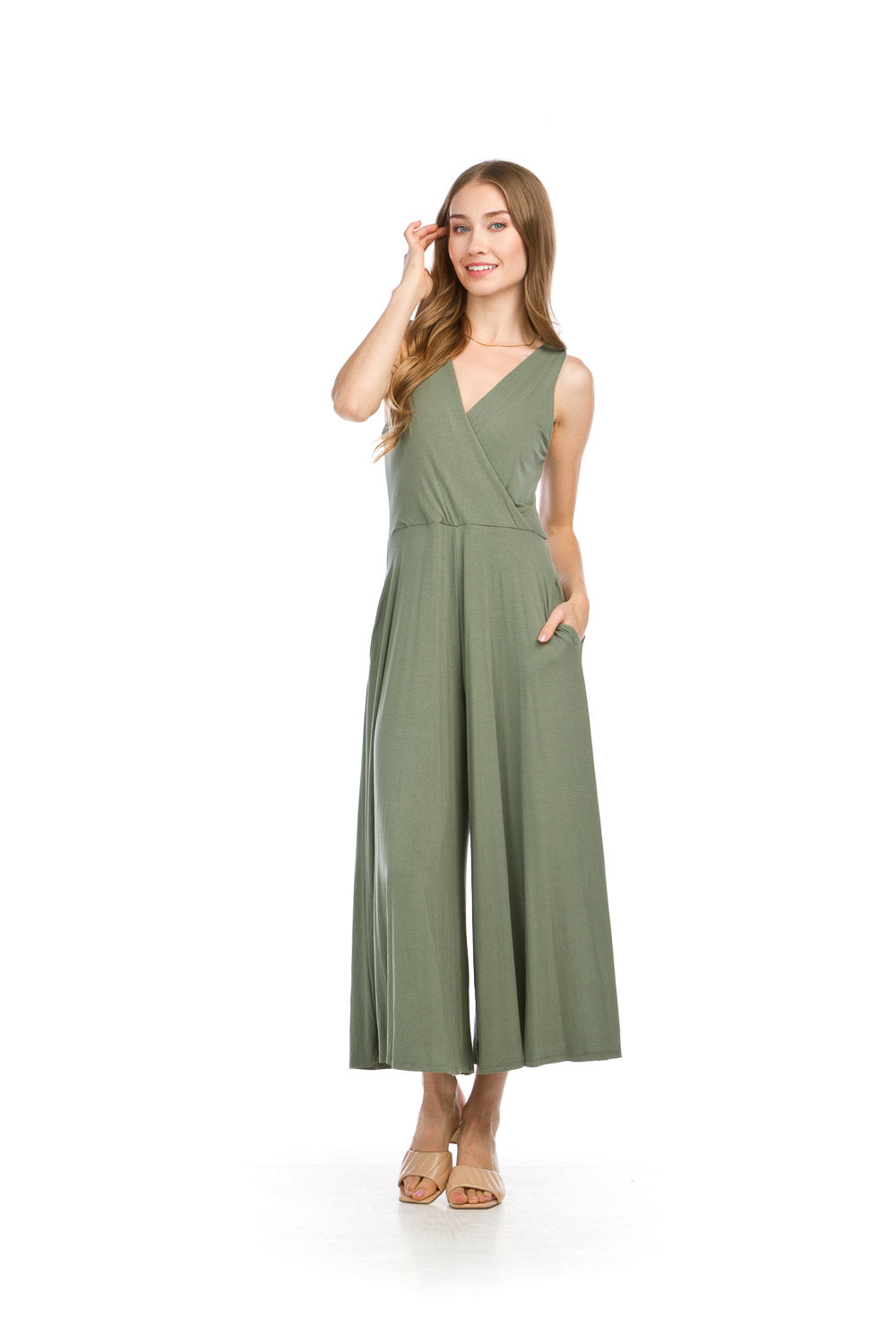 Stretch Crossover Jumpsuit