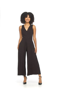 Sleeveless Wrap Top Wide Leg Jumps