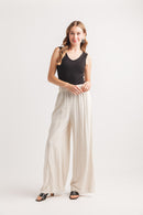 Wide Leg Pant with Elastic Waist