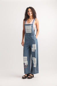 Denim Patchwork Jumpsuit